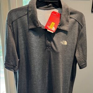 BNWT The North Face Men's Gray Adventure Short-Sleeve Polo for Men